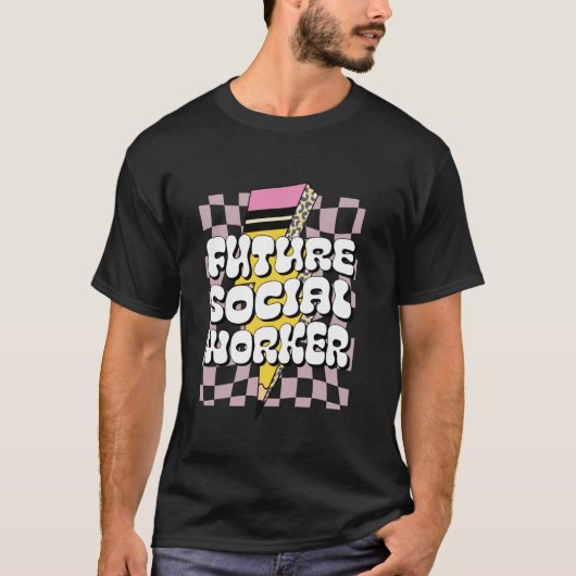 将来のソーシャルワーカー 志望のアドボケート 将来のカウンセラー Tシャツ (正面)