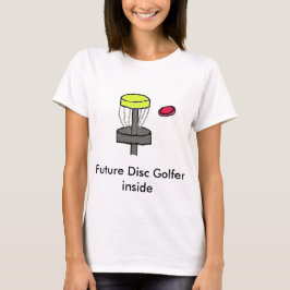 将来のディスクゴルファー内部マタニティシャツ Tシャツ