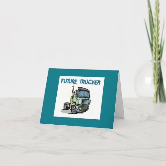 将来のトラック運転手 招待状 (正面)