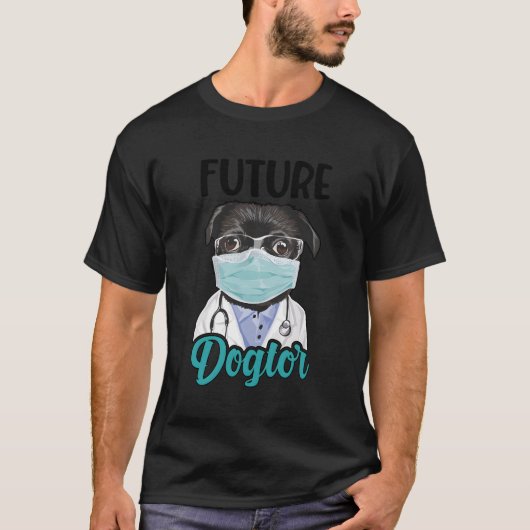 将来のドクターの獣医になる Tシャツ (正面)