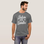 将来のドッグハンドラートレーニングトレーナー Tシャツ (正面フル)