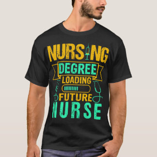 将来のナースおもしろい看護学生の卒業ギフト Tシャツ