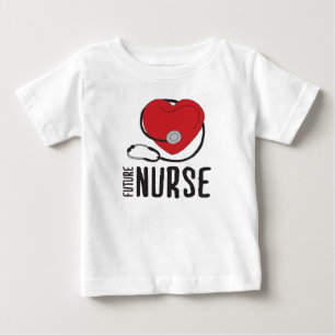 将来のナースが間もなくナースデザイン ベビーTシャツ