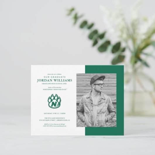 将来のノースウェストミズーリ州立大学卒業生 案内ポストカード (スタンド正面)