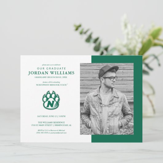 将来のノースウェストミズーリ州立大学卒業生 案内状 (スタンド正面)