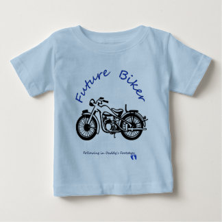 将来のバイクもしくは自転車に乗る人 ベビーTシャツ