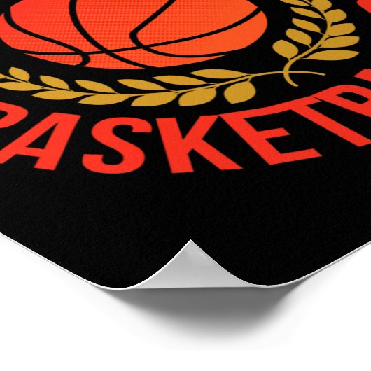 将来のバスケットボールプロコーチマッチチームプレーヤー ポスター (角)