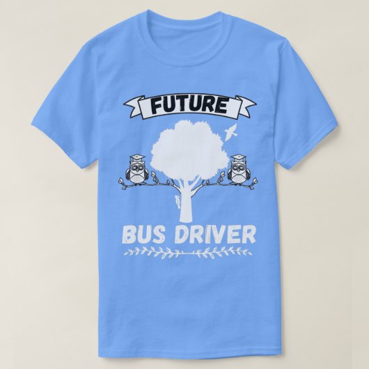 将来のバスドライバーの職業 Tシャツ (デザイン正面)