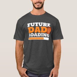 将来のパパロードバスケットボールの赤ちゃんシャワー Tシャツ