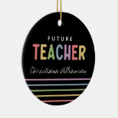 将来のパーソナライズされた先生ギュカラフルート セラミックオーナメント (右)