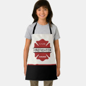 将来のパーソナライズされた消防士の赤いロゴの記号 エプロン (インサイチュ)