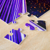 将来のパープルロードの宇宙時間高速道路 ジグソーパズル (側面)