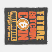 将来のビットコイン大富豪,今すぐest フリースブランケット (正面(横))