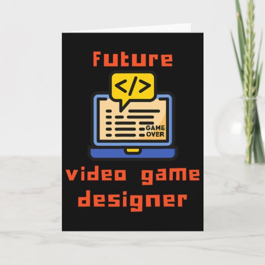 将来のビデオゲームデザイナープログラマーコーダー カード (正面)