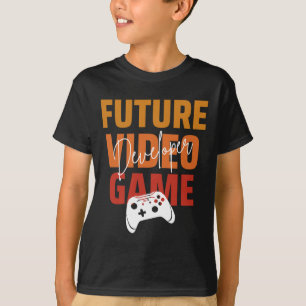 将来のビデオゲーム開発者 – ゲおもしろいームデザイナー Tシャツ