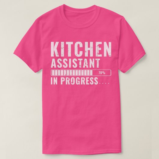 将来のプログラマーのトレーニングのキッチンアシスタント Tシャツ (デザイン正面)
