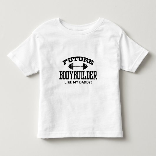将来のボディビルダー トドラーTシャツ (正面)