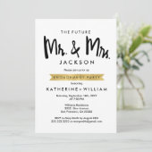 将来のミスター＆ミセスのエンゲージメントパーティー招待状 招待状 (スタンド正面)