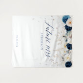 将来のミセスフローラブライダルシャワー背景 タペストリー (正面(横))