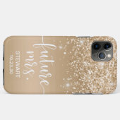 将来のミセス金ゴールドグリッターケースメイトiPhoneケース Case-Mate iPhoneケース (裏面(横))