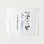 将来のミセス 姓 花嫁 未婚 紫 灰色 名前 ダ タペストリー (正面(横))