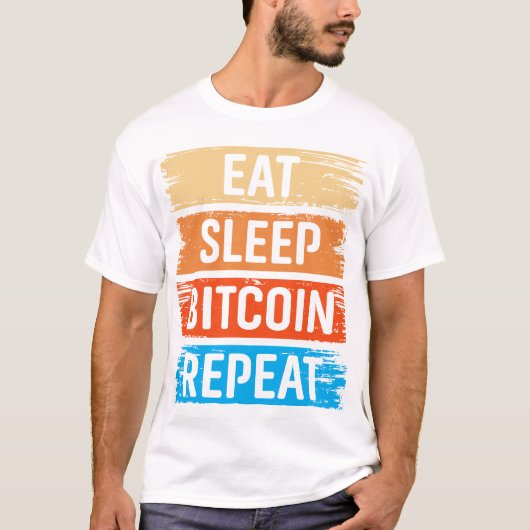 将来のミリオネア ビットコイン ユーモア 仮想通貨 Tシャツ (正面)