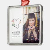 将来のモダンナース卒業記念の写真 メタルオーナメント (左)