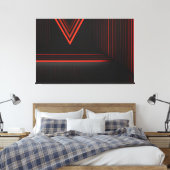 将来のライン キャンバスプリント (インサイチュ (寝室))