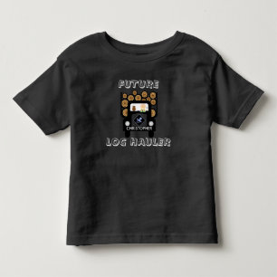 将来のログヘイラーベビー駆動ログトラック トドラーTシャツ