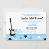 将来のロッカーベビーシャワー招待状(青) 招待状 (正面)