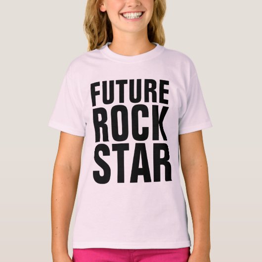 将来のロックスターハローキッズTシャツ Tシャツ (正面)