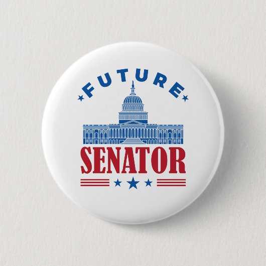 将来の上院議員 缶バッジ (正面)
