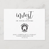 将来の不動産に投資す実在る農業 ポストカード (正面)