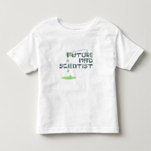 将来の不機嫌科学者 トドラーTシャツ (正面)
