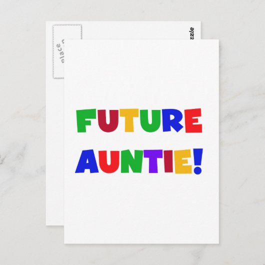 将来の主要カラーTシャツとギフト ポストカード (正面/裏面)