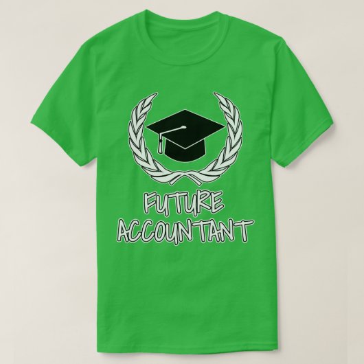 将来の会計士 Tシャツ (デザイン正面)