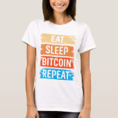 将来の億万長者 ビットコイン ユーモア 仮想通貨 Tシャツ (正面)