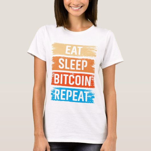 将来の億万長者 ビットコイン ユーモア 仮想通貨 Tシャツ (正面)