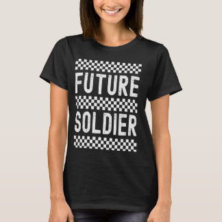 将来の兵士市松模様にデザイン占領訓練 Tシャツ