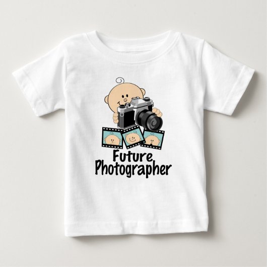 将来の写真家 ベビーTシャツ (正面)