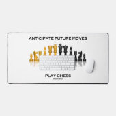 将来の動きを予測チェス遊アドバイスのユーモア デスクマット (キーボード&マウス)