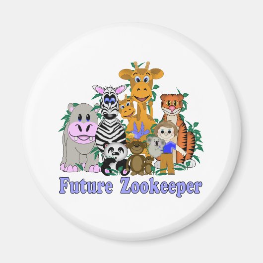 将来の動物園飼育員 マグネット (正面)