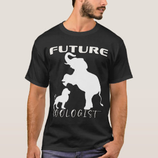 将来の動物学者かわいい動物学の学生おもしろい動物園 Tシャツ