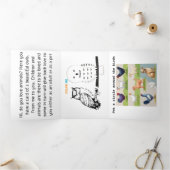 将来の動物学者はもうすぐ元気になる 三つ折りカード (内部)