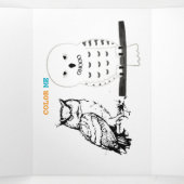 将来の動物学者はもうすぐ元気になる 三つ折りカード (内部中)