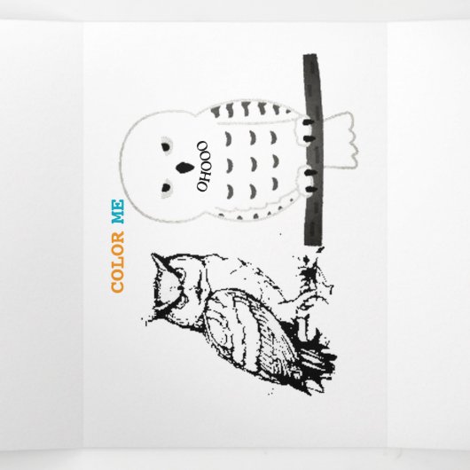 将来の動物学者はもうすぐ元気になる 三つ折りカード (内部中)