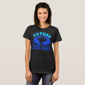 将来の動物学者 かわいい動物学の学生 おもしろい動物園 K Tシャツ (正面フル)