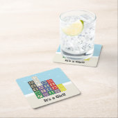 将来の化学者のブロック紙コースター スクエアペーパーコースター (インサイチュ)