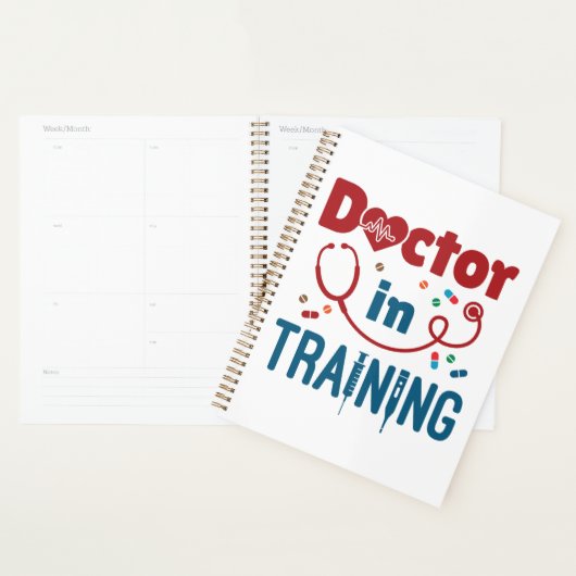 将来の医師の訓練を受けている医師 プランナー手帳 (ディスプレー)
