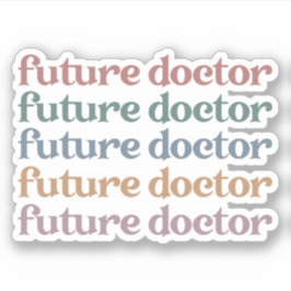 将来の医師医学部の学生ギフト シール